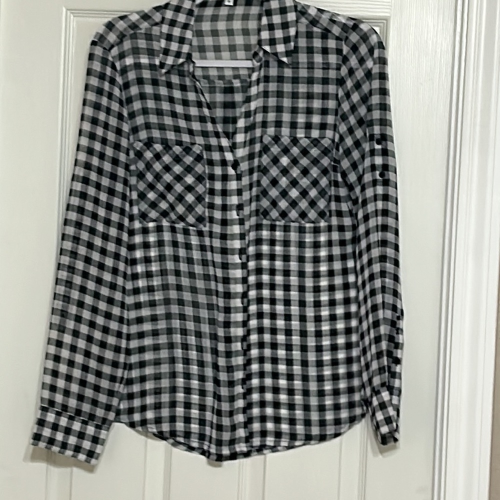 Black and White Portofino Blouse M